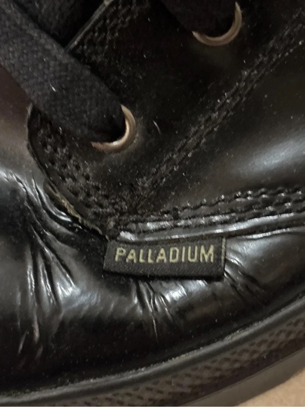 Palladium Black High-Top Lace-Up Boots